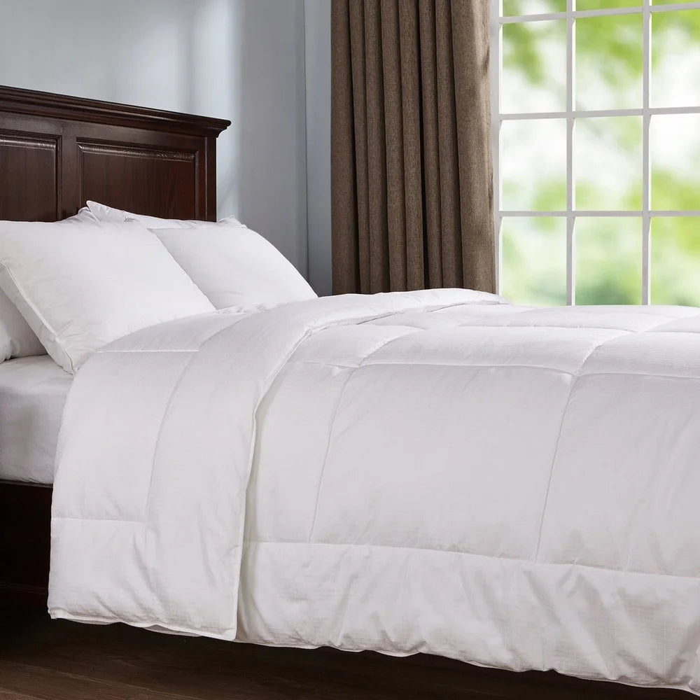 400-Thread Count Down Alternative Comforter – Twin Size Hypoallergenic Duvet Insert, Soft Cotton Fabric, All-Season Use