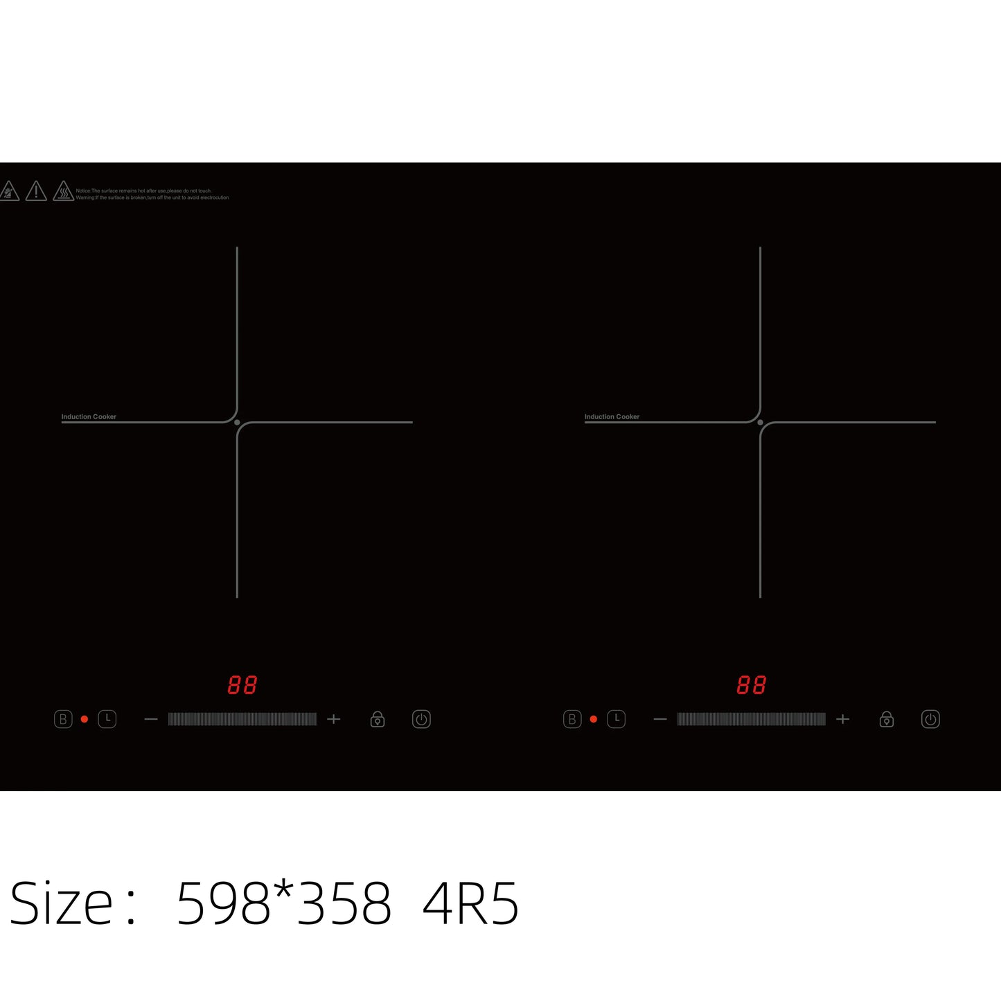 Portable 3800W Double Burner Induction Cooktop – Electric Stove with CE, CB, EMC & RoHS Certification