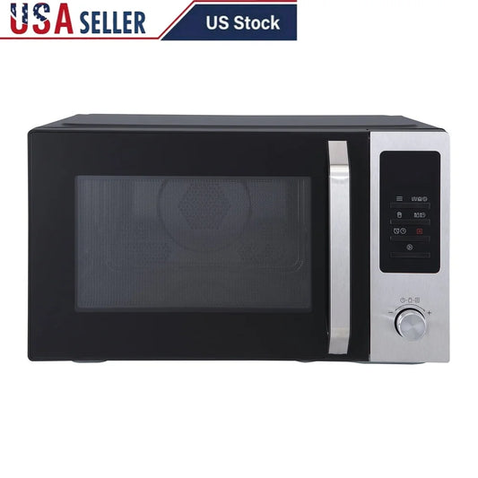 1 cu ft Countertop Microwave Oven Air Fryer Convection Grill Auto Defrost 10 Presets Child Safety Lock Kitchen Appliance
