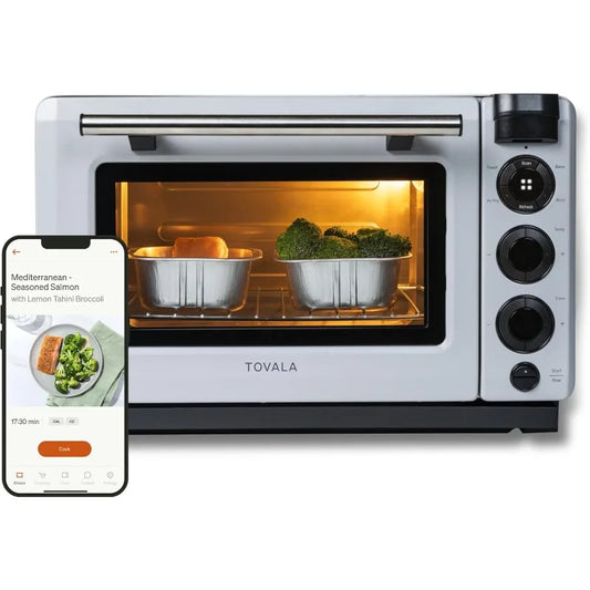 Tovala Smart Oven – 5-in-1 Countertop Convection Oven with Steam, Bake, Toast, Reheat & Broil