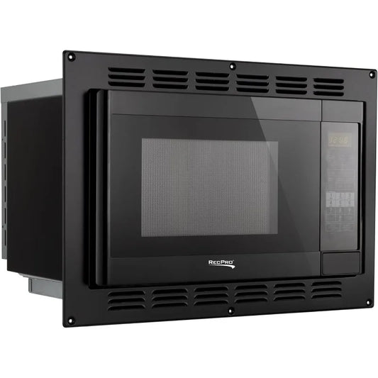 RecPro RV Convection Microwave Black 1.1 Cu. ft  120V Microwave  Appliances Direct Replacement  High Pointe and Greystone