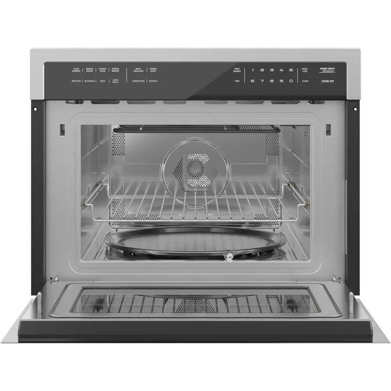 KoolMore 24" Built-in Convection Oven & Microwave Combo – 1000W Power, Broil Function, Soft Close Door (KM-CWO24-SS)