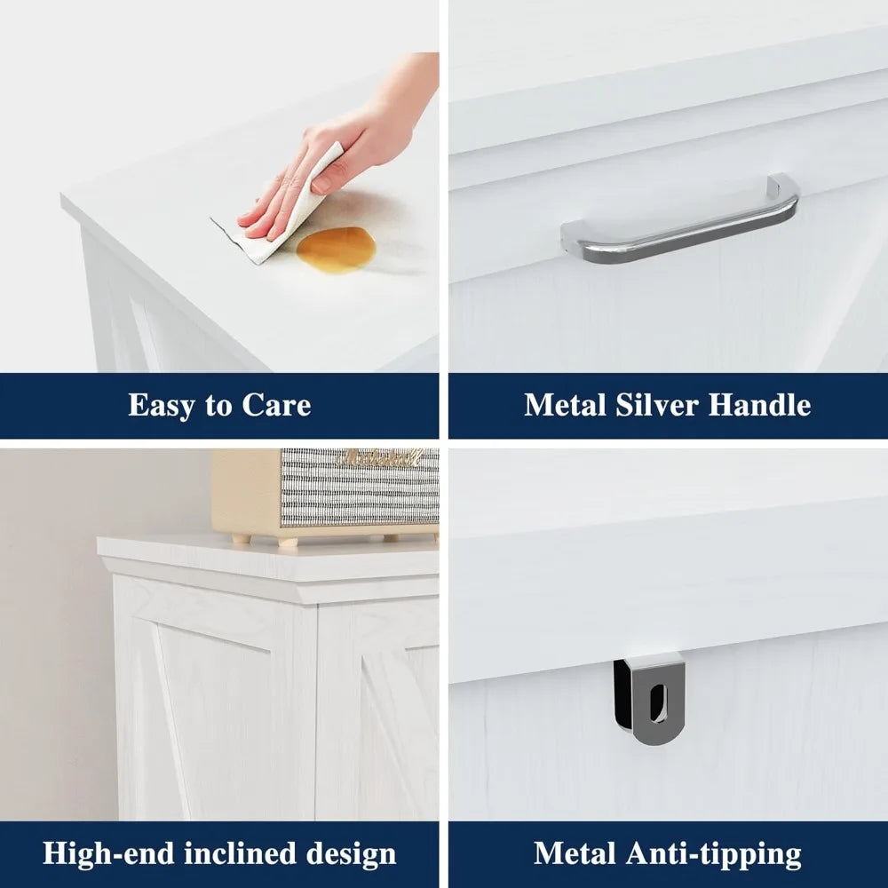 Out Trash Can Cabinet – Hidden Kitchen Garbage Bin with Odor Control