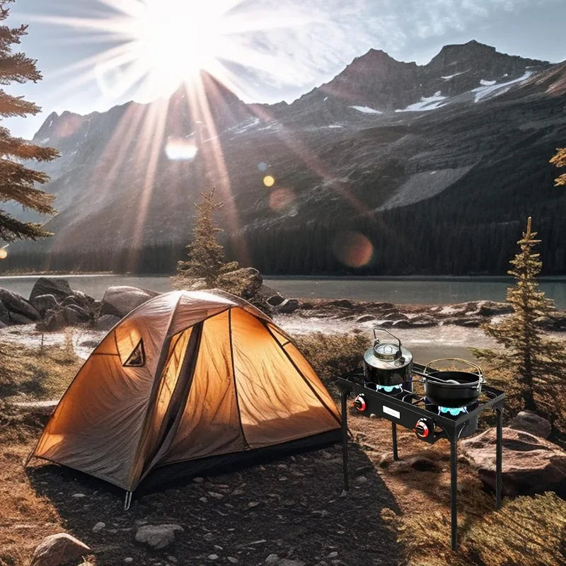 Vivicreate 20 PSIG Propane Gas Regulator – High Pressure for Outdoor Camping, BBQ Grill & Stove Burner