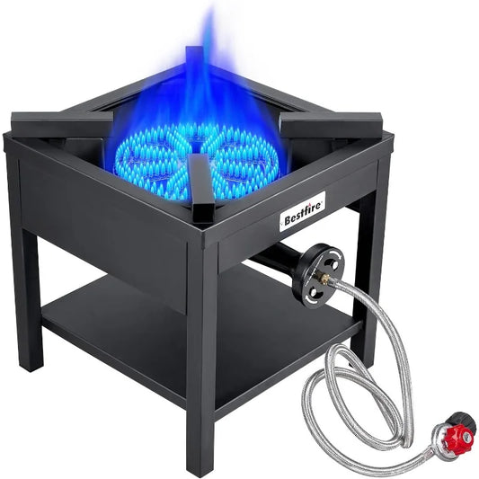 BESTFIRE 260,000 BTU Propane Gas Stove – High-Pressure Outdoor Burner for Cooking & Brewing