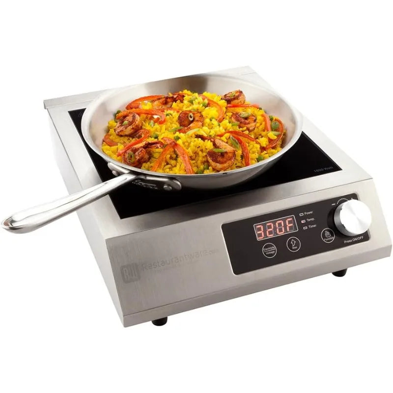 Restaurantware RWT0093 – 1800W Portable Induction Cooktop with Digital Temp Display