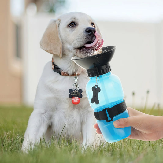 Portable Dog Water Bottle – Travel Pet Water Dispenser with Bowl for Dogs & Cats