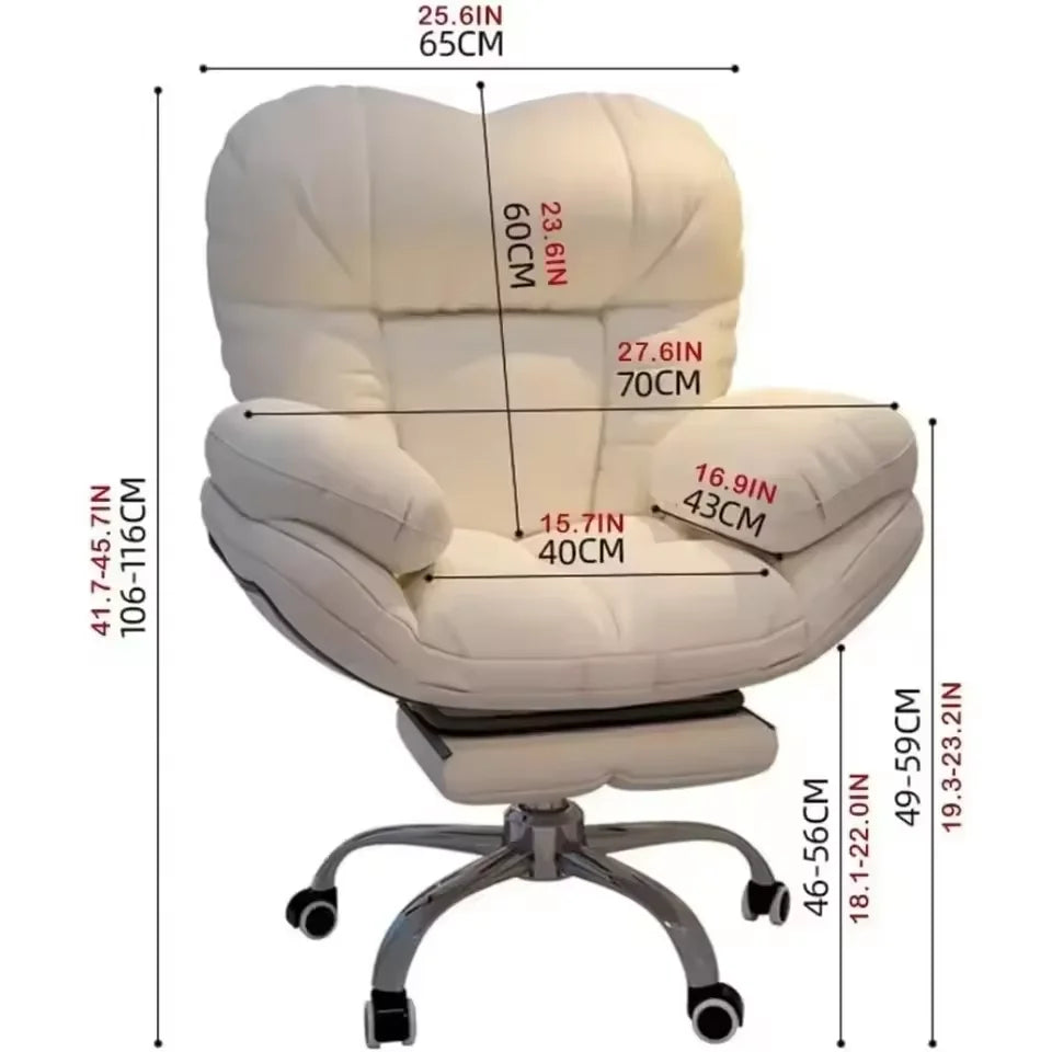 Dark Gray Recliner Gaming Chair – Home Office Desk Chair with Lift & Armrests