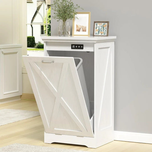 Out Trash Can Cabinet – Hidden Kitchen Garbage Bin with Odor Control
