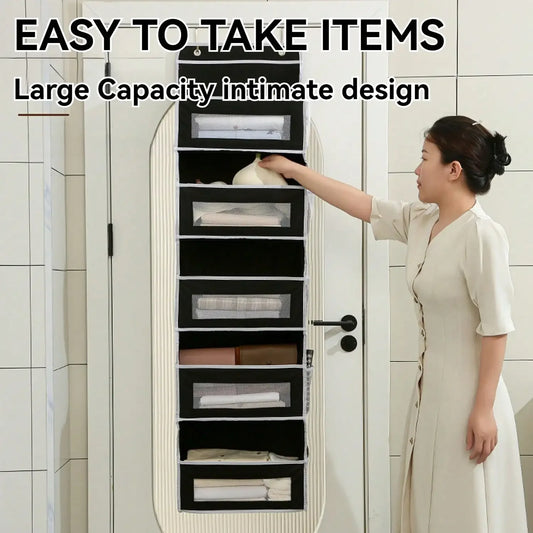 Large Over-the-Door Organizer – 5 Shelves with 5 Side Pockets