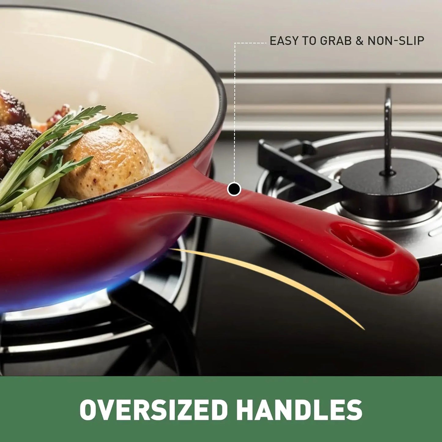 7-Piece Ceramic Nonstick Cookware Set – Induction-Ready Pots & Pans with Heavy Duty Dutch Oven