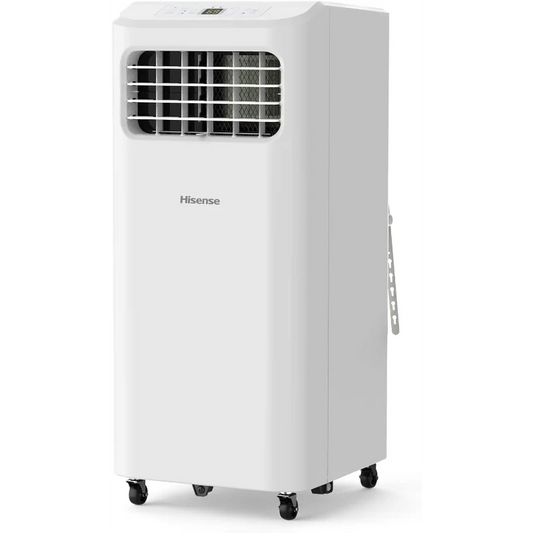 Hisense 6,000 BTU Portable Air Conditioner – Cooling, Dehumidifier & Fan for Rooms up to 250 sq. ft. with Remote (Renewed)