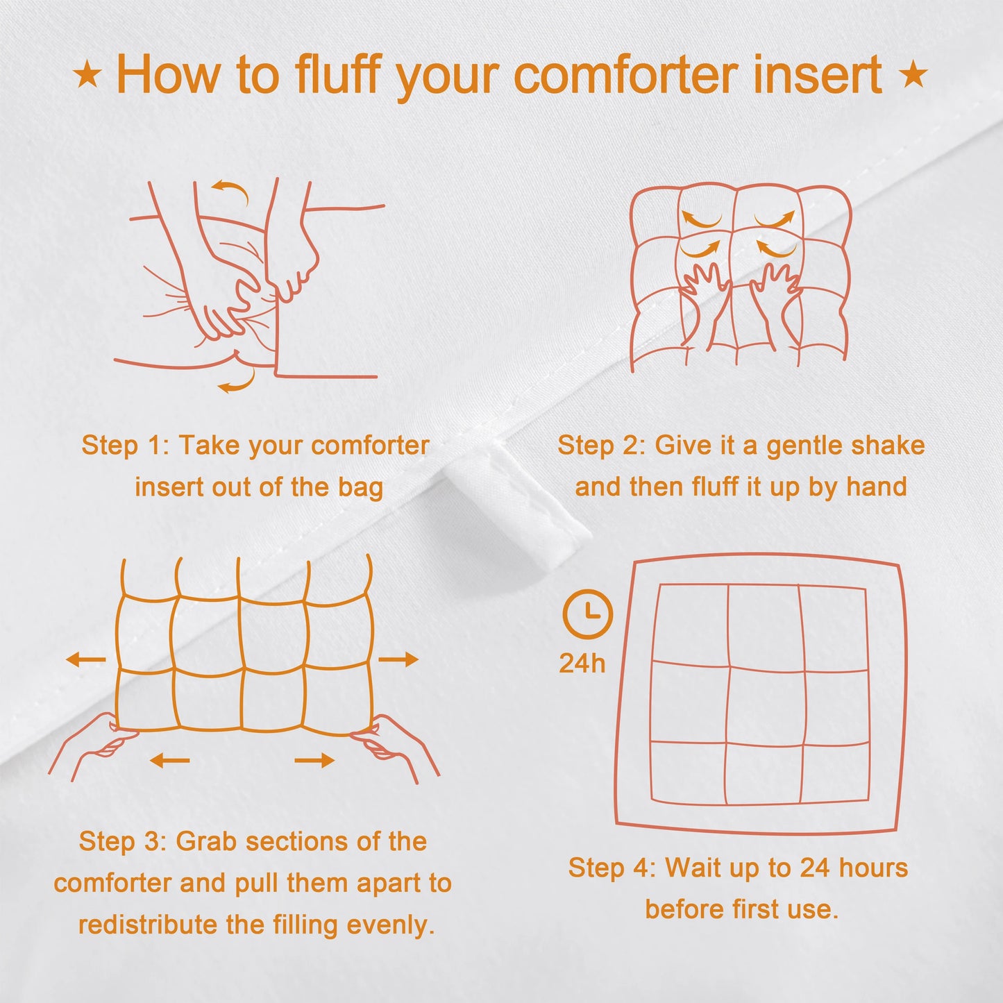 NTBAY Ultra Soft Down Alternative Comforter – Twin Size 68x90 White Quilted Duvet Insert