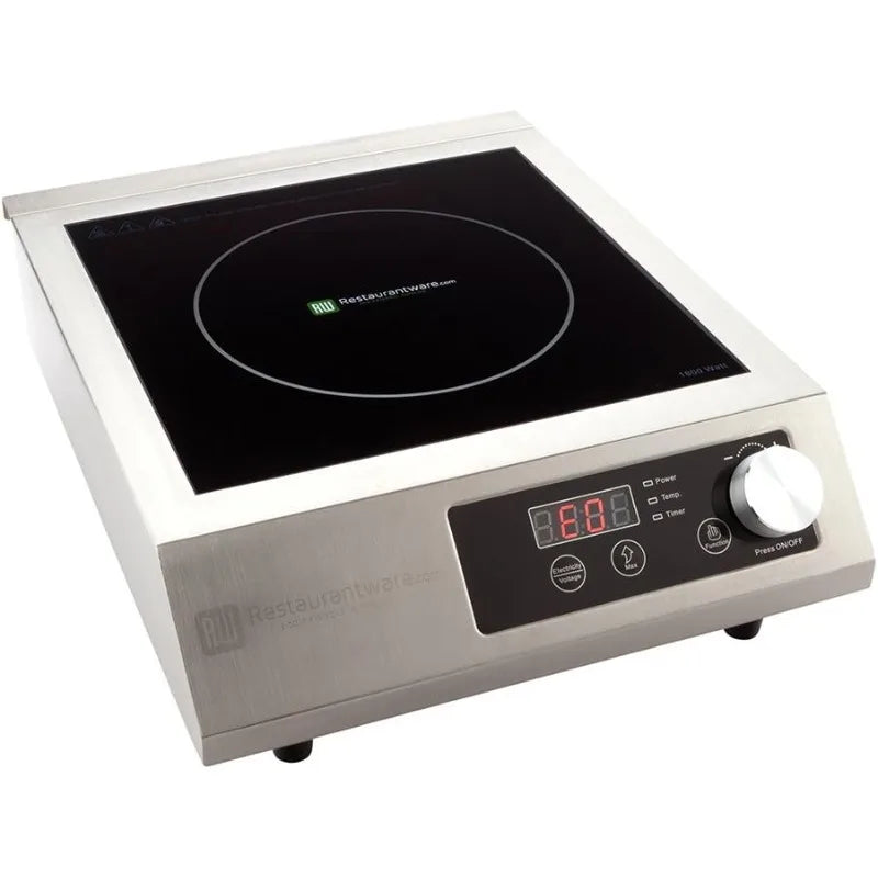 Restaurantware RWT0093 – 1800W Portable Induction Cooktop with Digital Temp Display