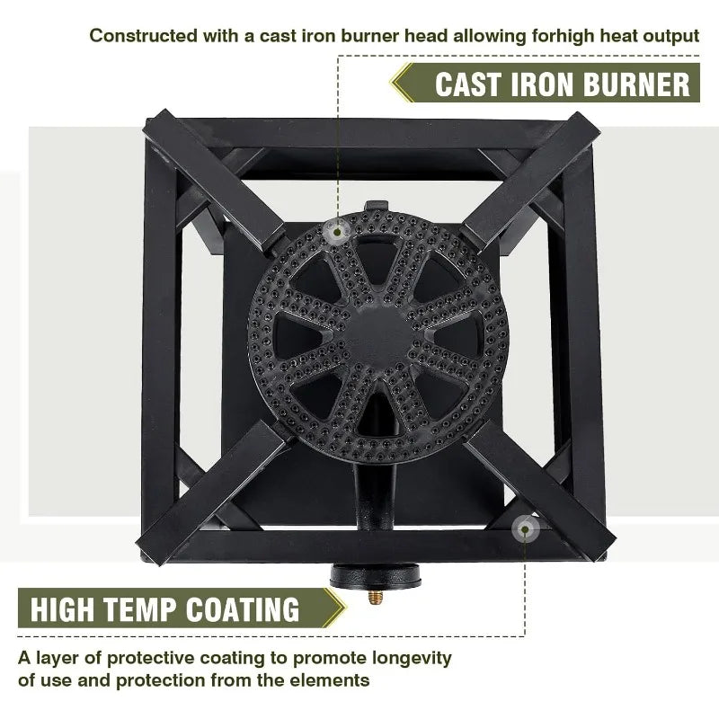 BESTFIRE 260,000 BTU Propane Gas Stove – High-Pressure Outdoor Burner for Cooking & Brewing