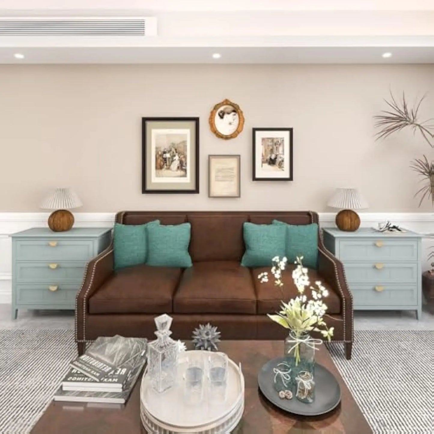 Modern 3-Drawer Wood Dresser – Farmhouse Chest & Bedroom Cabinet (30" Wide)