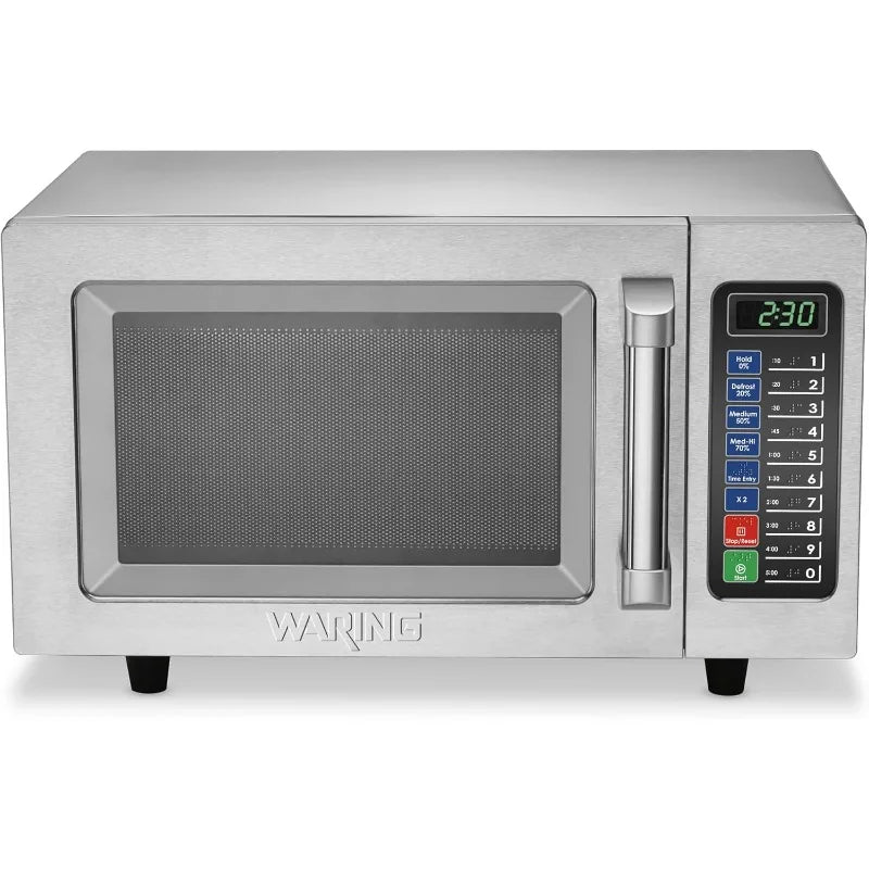Waring Commercial WMO90 Medium Duty Microwave Oven,0.9 Cubic Feet,10 Programmable Memory Settings,5 Power Levels,5-15 Phase Plug