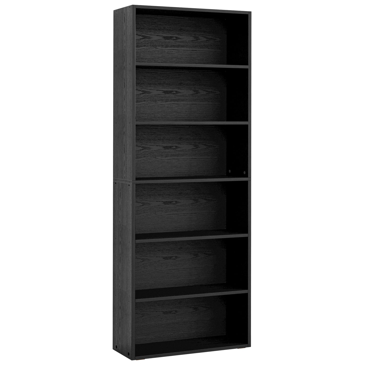 IRONCK Industrial 6-Shelf Bookcase – 70" Tall Floor-Standing Bookshelf for Storage & Display