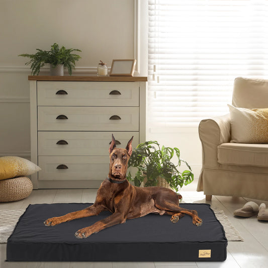 Orthopedic Dog Bed – Waterproof Liner, Washable Cover & Non-Slip Bottom