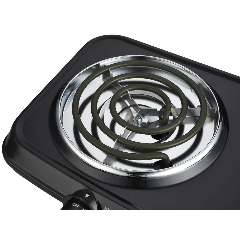 Portable Double Burner Hot Plate – 1800W Electric Stove, Adjustable Temperature