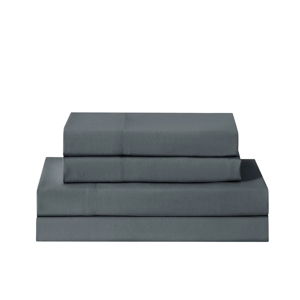 7 Piece King Reversible Quilt Set with Coordinated Sheets Soft Lightweight Bedding Easy Care Eco-Friendly Tote Bag