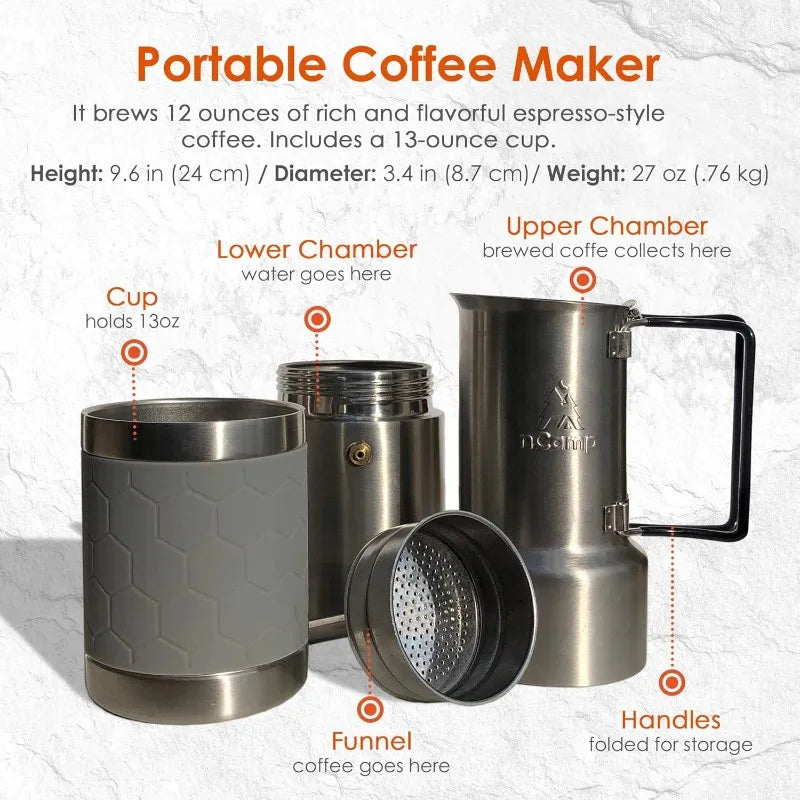 nCamp Kitchen-to-Go 5-Piece Bundle – Portable Outdoor Cooking Set