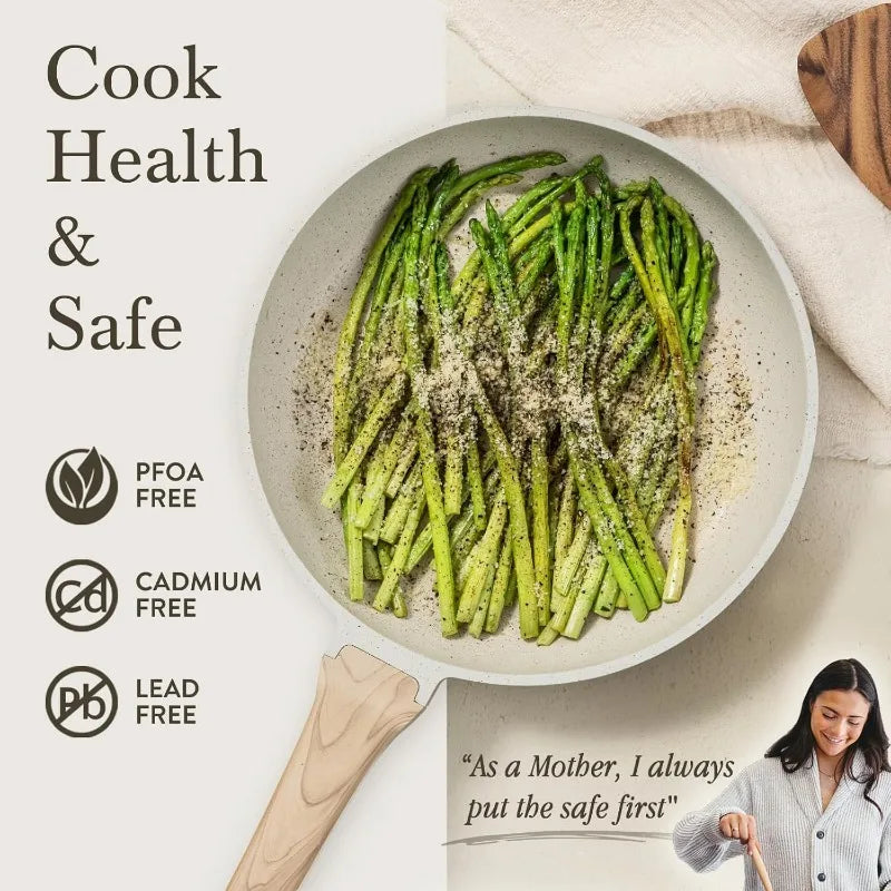 CAROTE 21-Piece Pots and Pans Set – Turquoise Blue Nonstick Induction Cookware with Frying Pans & Saucepans