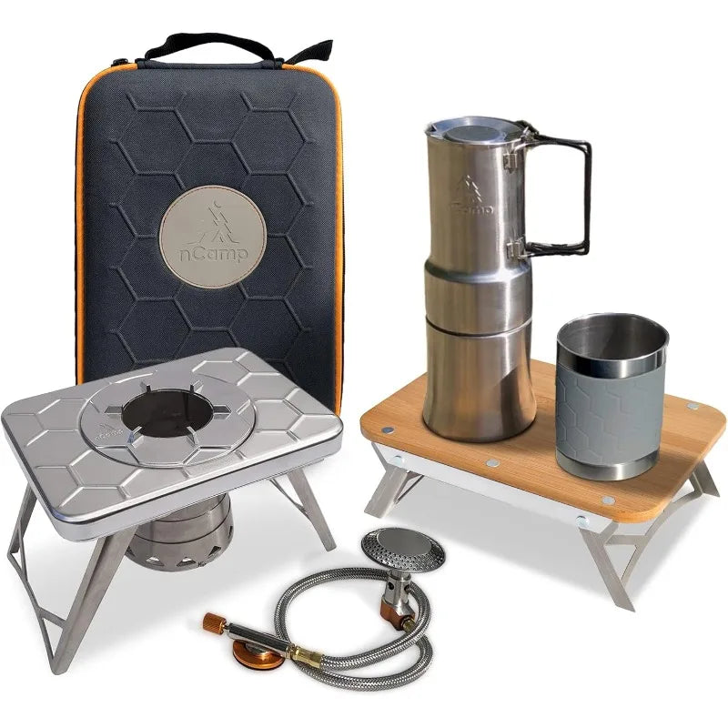 nCamp Kitchen-to-Go 5-Piece Bundle – Portable Outdoor Cooking Set