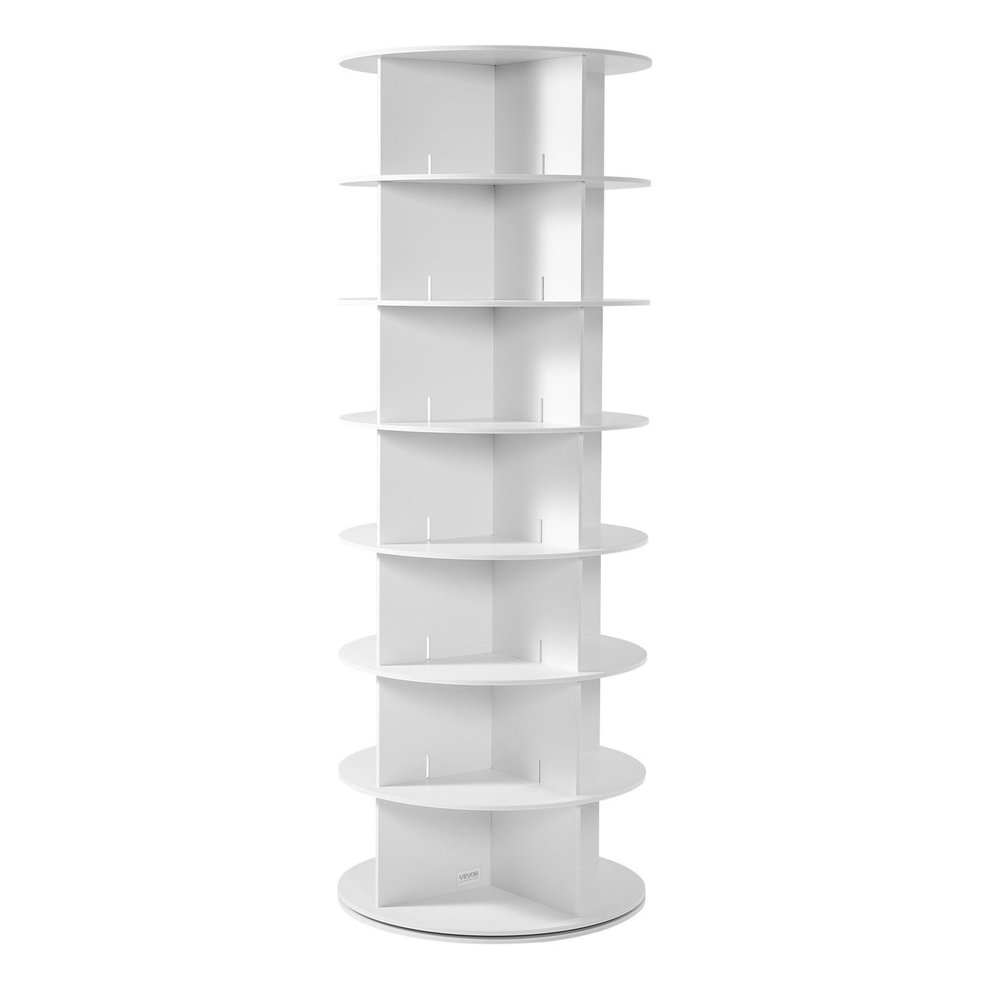 7 Tiers Rotating Shoe Rack Tower, 360° Spinning Shoe Rack, Revolving Storage Round Carousel Display, Freestanding Lazy Susan Organizer Display For Bedroom, Living Room, Entryway, Closet, White