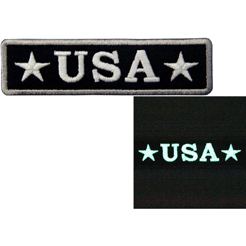 4 Pieces Embroidered USA Tactical Morale Fastener Hook&Loop Patch