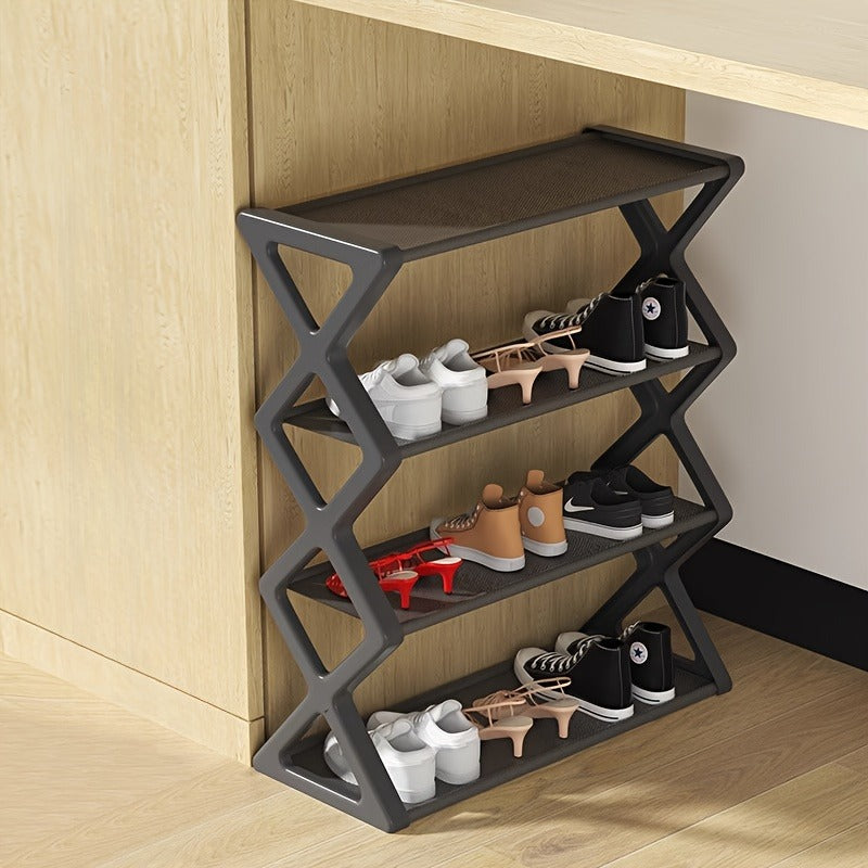 💡 HearthSpace™ 4-Layer Slim Shoe Rack – Modern Entryway Storage