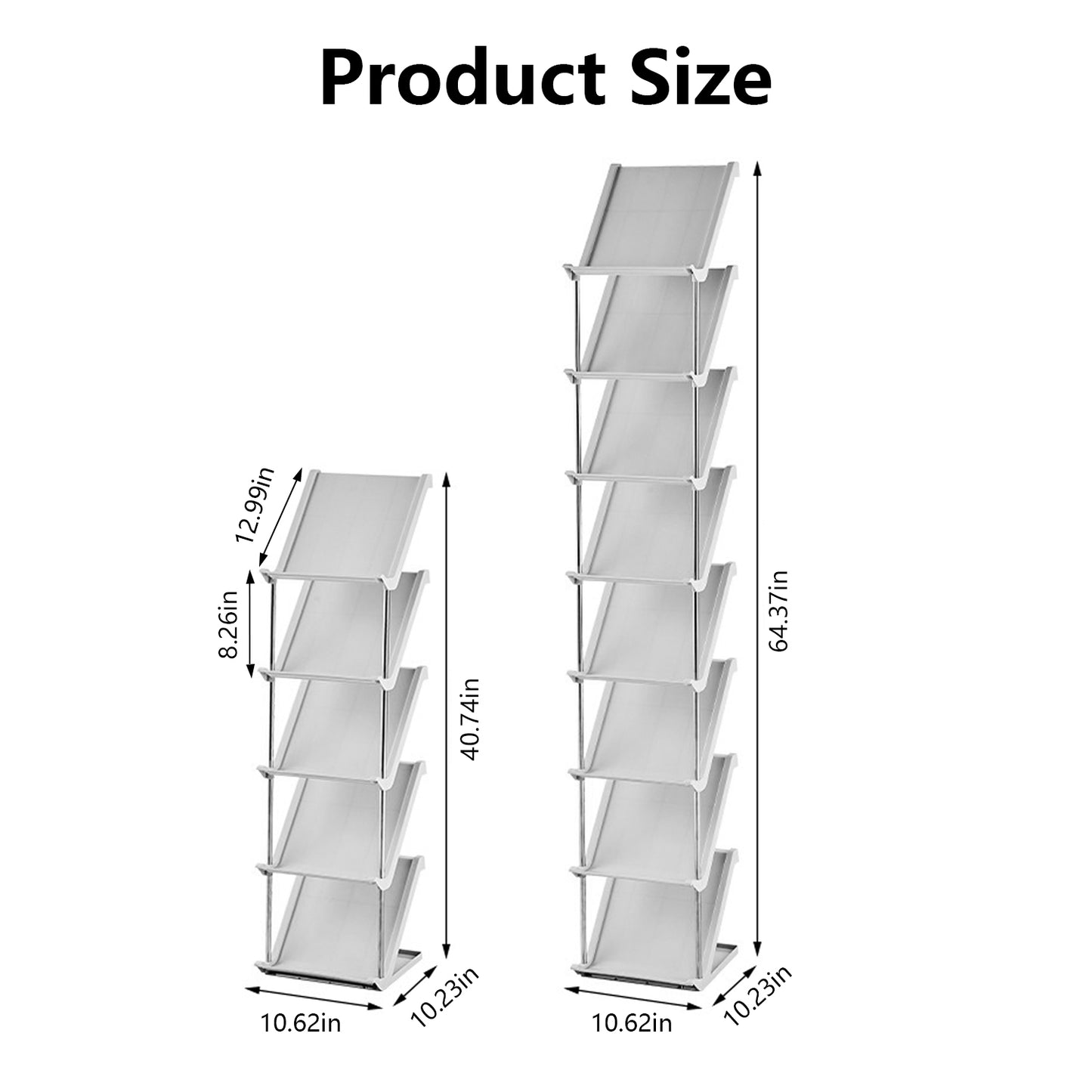 8 Tier Vertical Shoe Rack Narrow Free Standing Storage Organizer For Entryway Space-Saving Stackable Shoe Holder Corner Shoe Tower For Entryway Bedroom Hallway Living Room