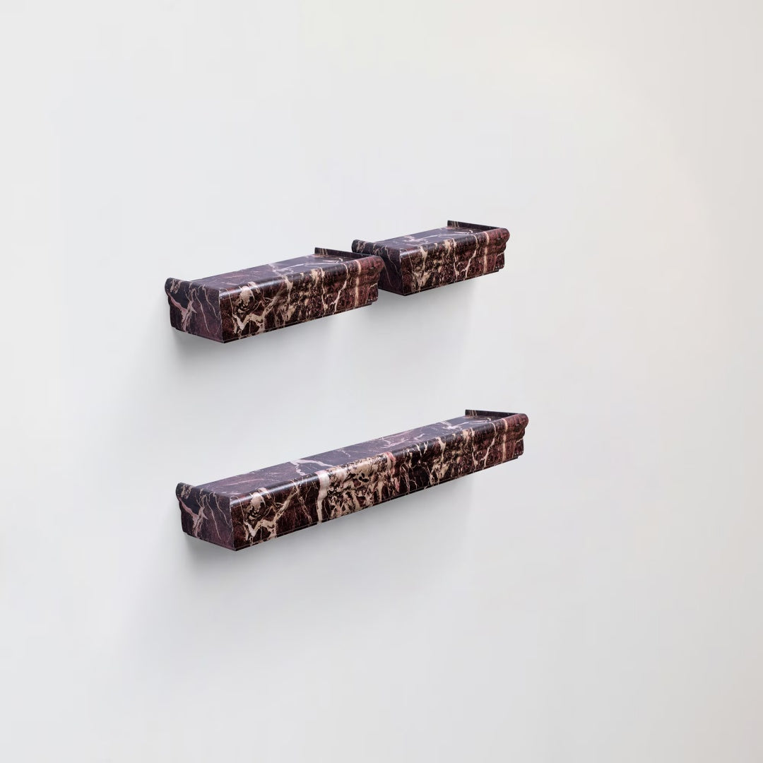 Floating Shelves  17.9 Wall Mounted Wood Shelves For Bathroom, Bedroom, Living Room, Kitchen, Hanging Shelf For Books Storage Decor With Invisible Brackets, Walnut