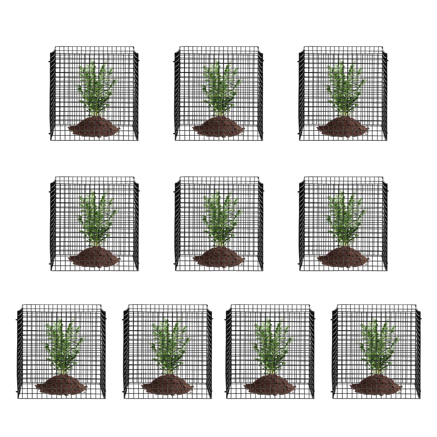 VEVOR 10 Pack Plant Protector From Animals  Plant Cage For Vegetables