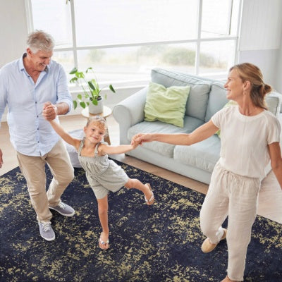 Luxury Washable 5x8 Area Rug – Non-Slip, Pet & Kid Friendly, Modern Low-Pile Carpet (Ships from USA)