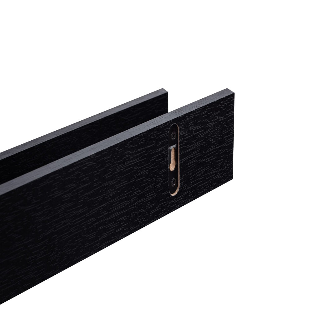 Floating Shelves  18.11 Wall Mounted Wood Shelves For Bathroom, Bedroom, Living Room, Kitchen, Hanging Shelf For Books Storage Decor With Invisible Brackets, Black