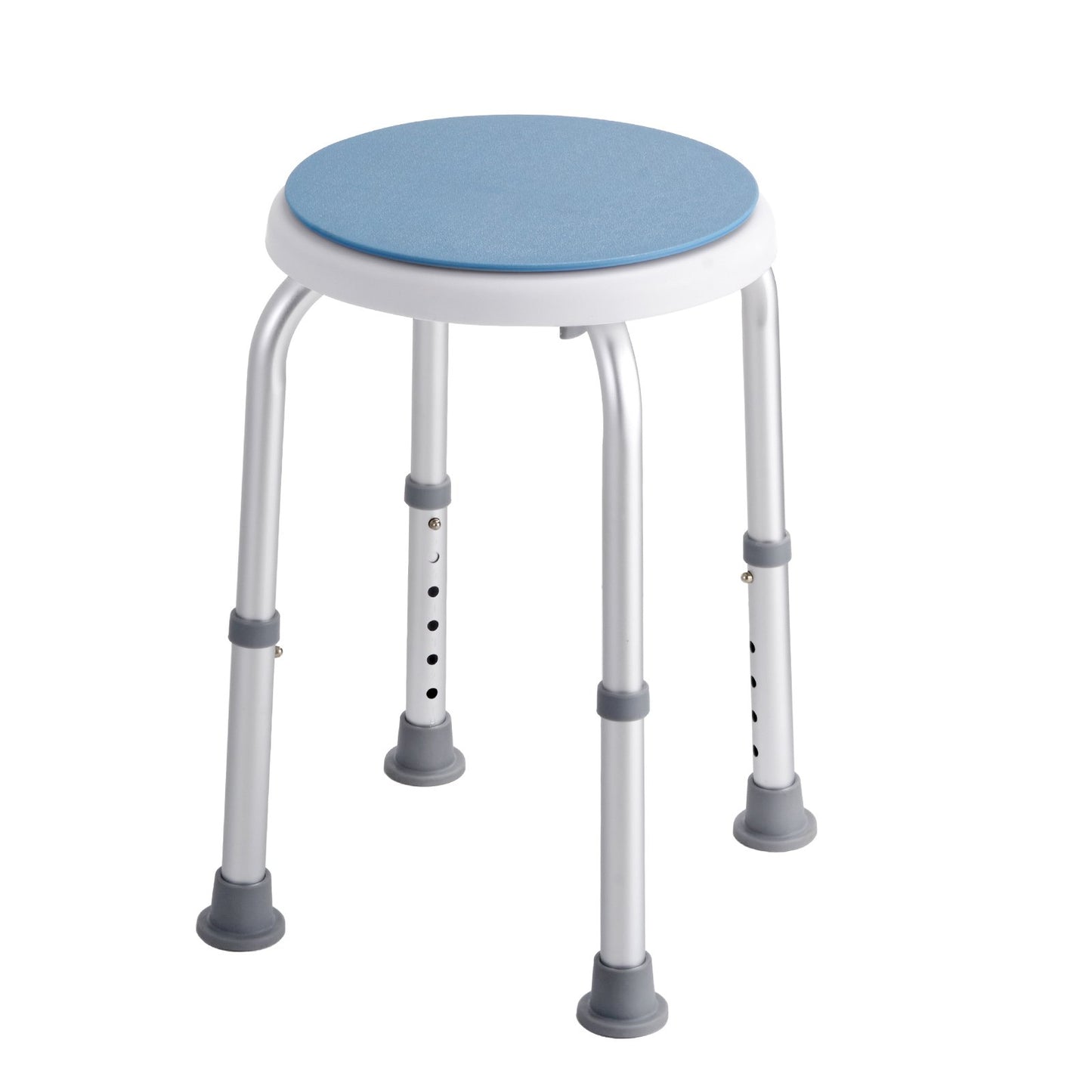 VEVOR Shower Chair For Inside Shower, 360 Degree Swivel Shower Seat, Adjustable Height Shower Stool, Non-Slip Bench Bathtub Seat Stool For Elderly Disabled Adults Handicap, 300 Lbs Capacity