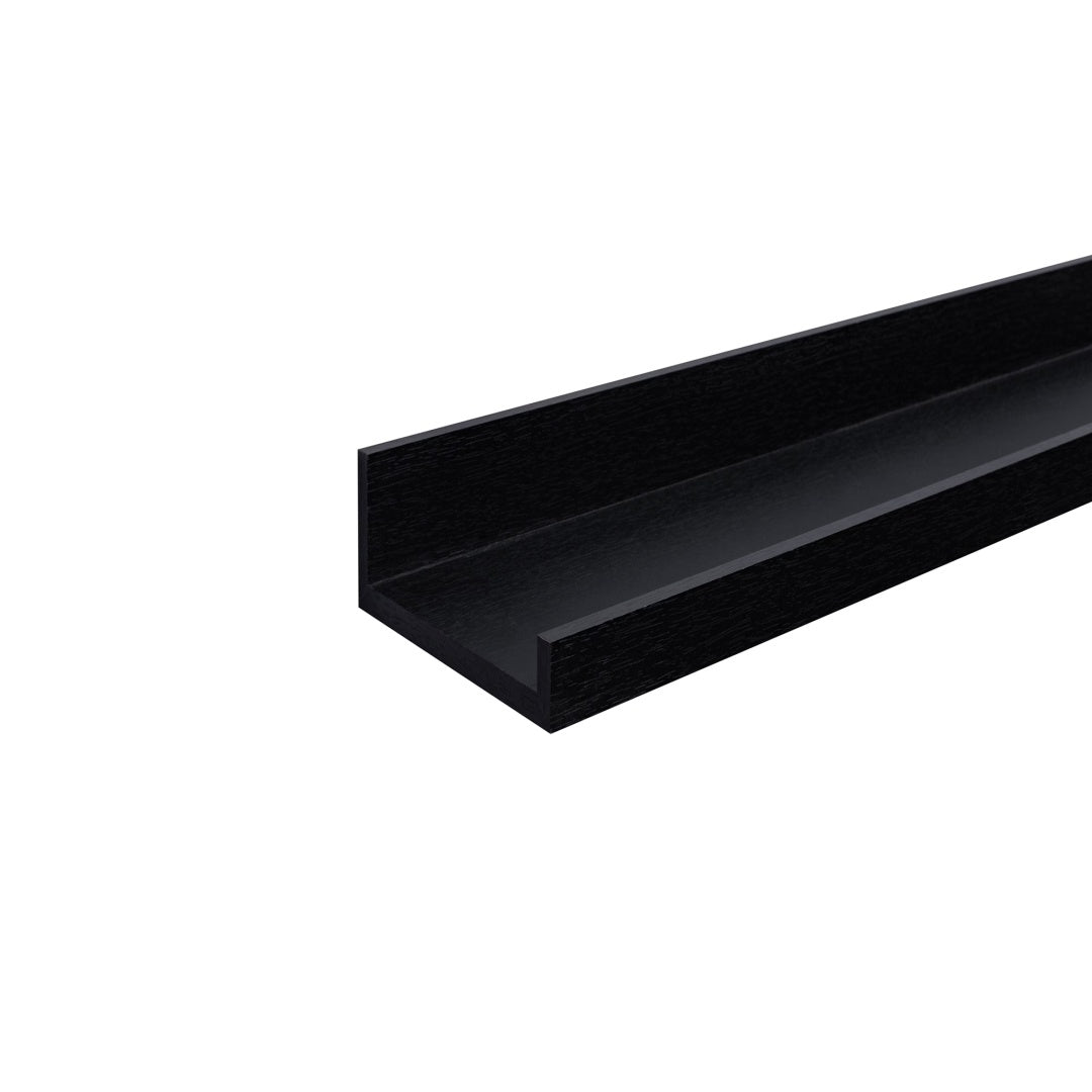 Floating Shelves  23.62 Wall Mounted Wood Shelves For Bathroom, Bedroom, Living Room, Kitchen, Hanging Shelf For Books Storage Decor With Invisible Brackets, Black