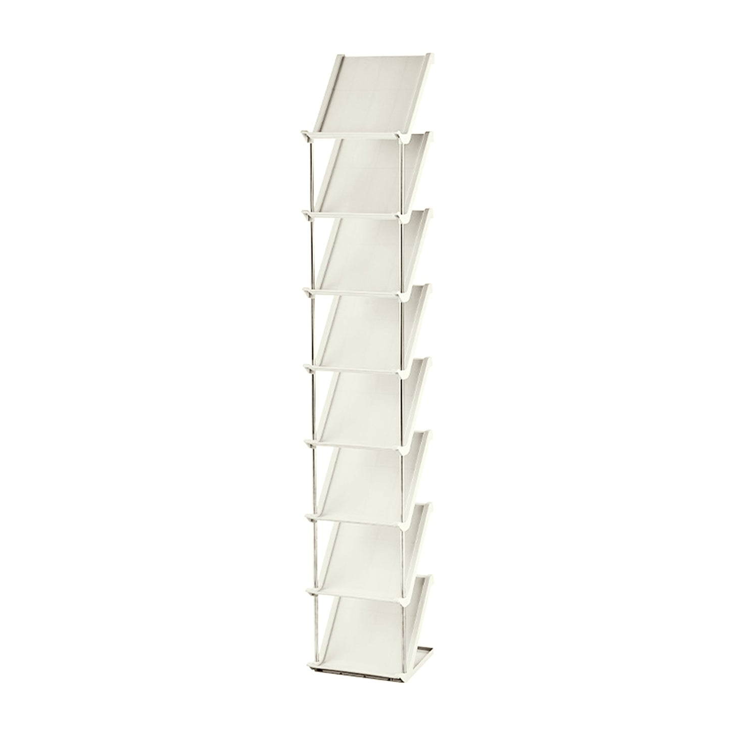 8 Tier Vertical Shoe Rack Narrow Free Standing Storage Organizer For Entryway Space-Saving Stackable Shoe Holder Corner Shoe Tower For Entryway Bedroom Hallway Living Room