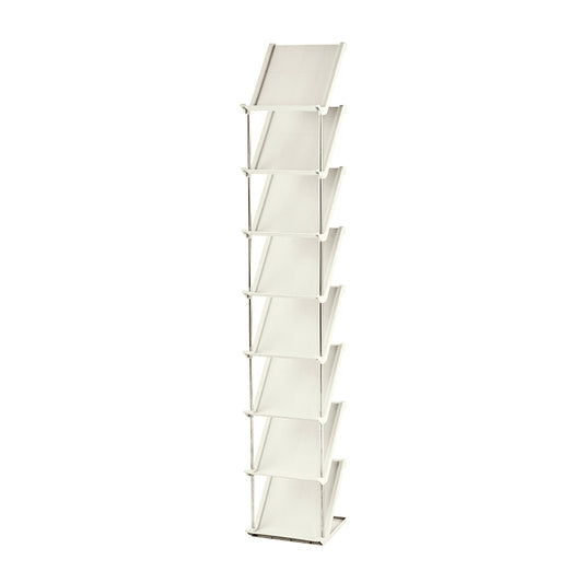8 Tier Vertical Shoe Rack Narrow Free Standing Storage Organizer For Entryway Space-Saving Stackable Shoe Holder Corner Shoe Tower For Entryway Bedroom Hallway Living Room