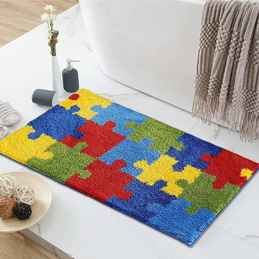 Luxury Non-Slip Plush Bathroom Rug 20x32 | Soft Absorbent Washable Bath Mat