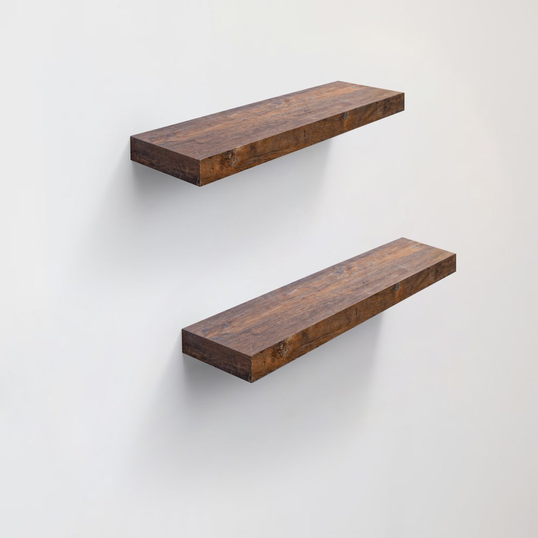 Floating Shelves  31.5 Wall Mounted Wood Shelves For Bathroom, Bedroom, Living Room, Kitchen, Hanging Shelf For Books Storage Decor With Invisible Brackets, Maple