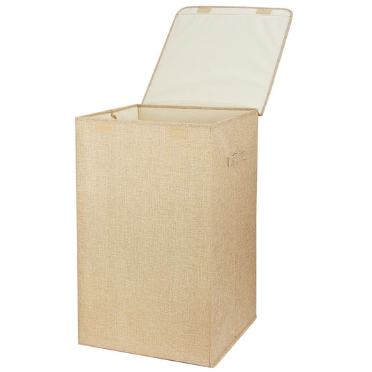 1Pc Foldable Laundry Hampers Washing Clothes Laundry Basket With Lid Handles Storage Organizer