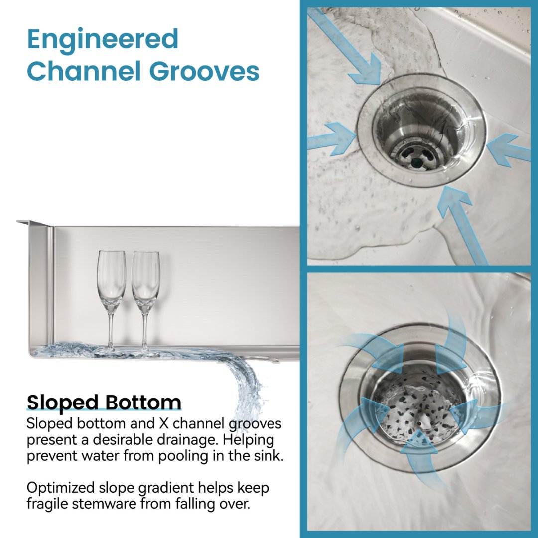 Stainless Steel Kitchen Sink, Single Bowl, Undermount Handmade Sink In Brushed Nickel, With US Standard Drain And Hook, LS-SSBR06