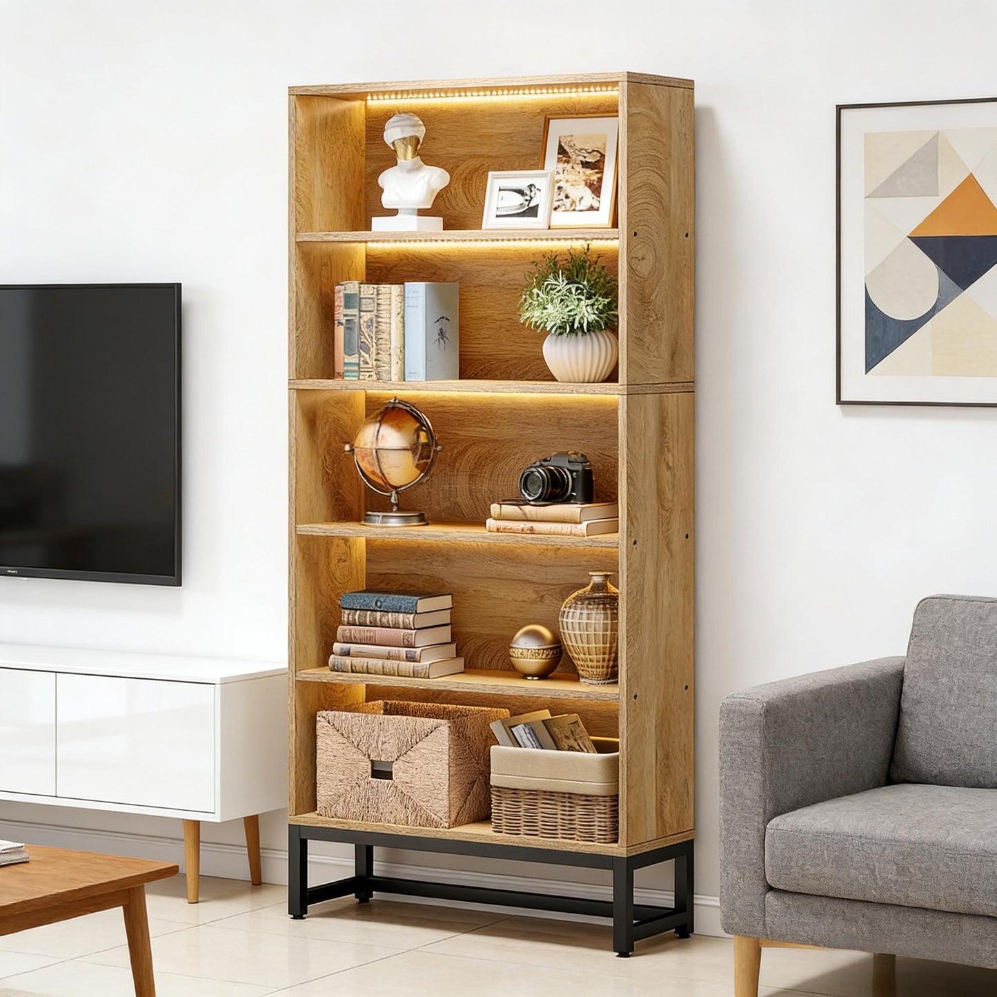 Spacious Display Organizer,Bookshelf