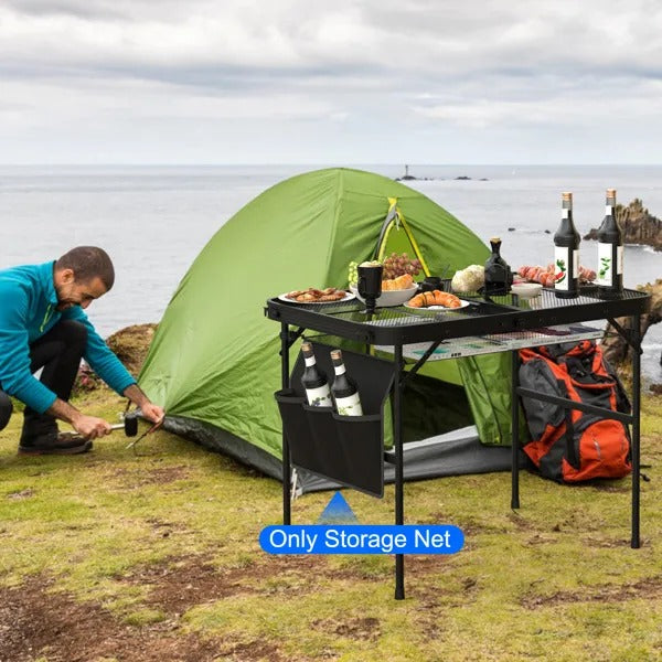 Hanging Storage Net For 35.43x23.62 Camping Table Under Table Folding