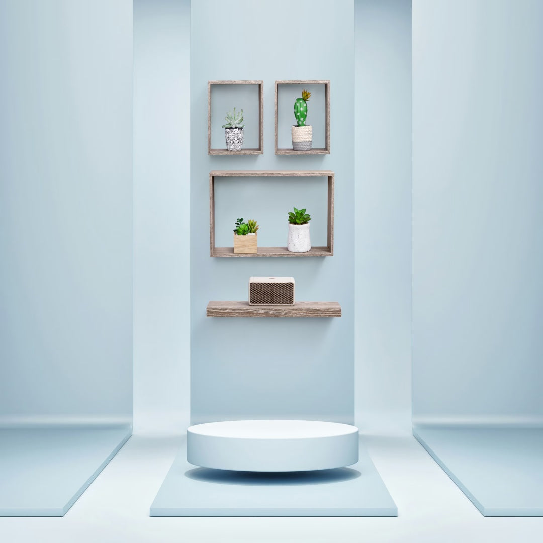Floating Shelves  17.72 Wall Mounted Wood Shelves For Bathroom, Bedroom, Living Room, Kitchen, Hanging Shelf For Books Storage Decor With Invisible Brackets, Maple