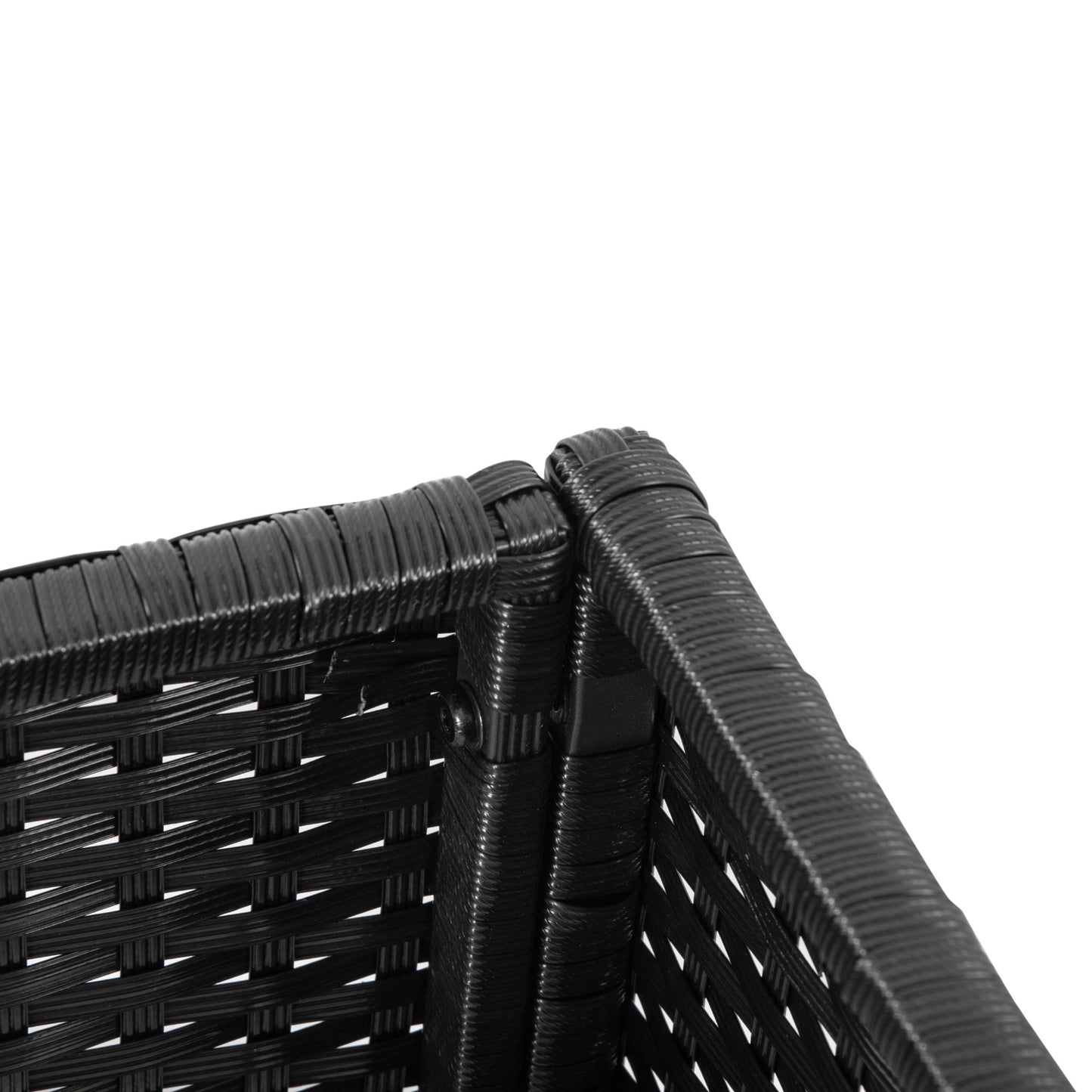 PE Rattan Wicker Raised Flower & Vegetable Planter, Rack Shelf Box