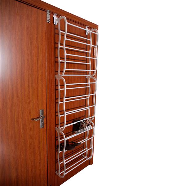 Shoe Rack With 12-tier Door Back