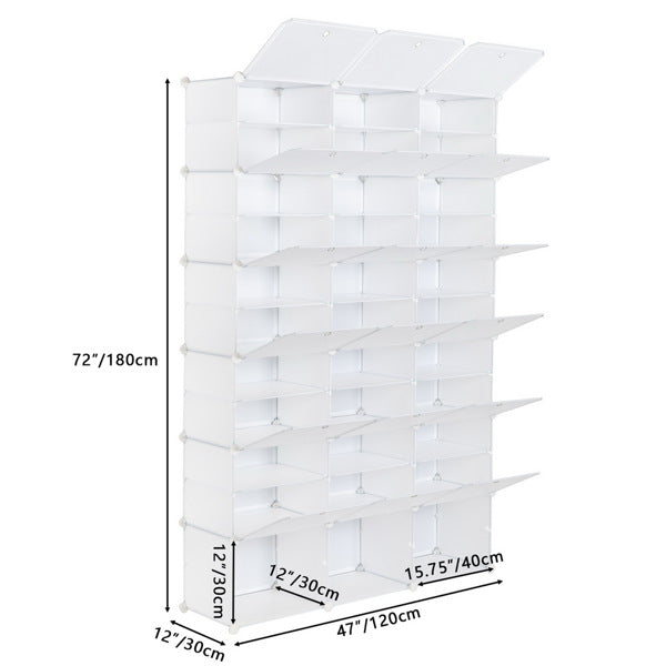 3 Rows, 12 Floors, 36 Grid Rubik's Cube Shoe Cabinet